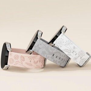 [NEW] Flower Engraved Bands for Samsung Galaxy Watch 20mm Soft Silicone